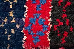 Tapis berbère marocain Boucherouite 135 x 205 cm