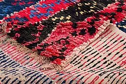 Tapis berbère marocain Boucherouite 135 x 205 cm