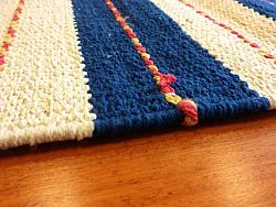 Tapis chiffons - Alva (bleu)