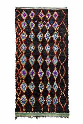Tapis berbère marocain Boucherouite 130 x 270 cm