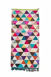 Tapis berbère marocain Boucherouite 130 x 280 cm