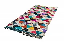 Tapis berbère marocain Boucherouite 130 x 280 cm