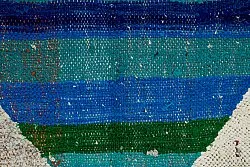 Tapis berbère marocain Boucherouite 135 x 235 cm
