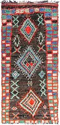 Tapis berbère marocain Boucherouite 270 x 120 cm