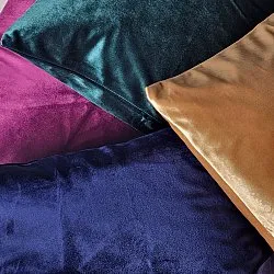 Housse de coussin Marlyn en velours (damas)