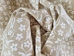 Rideaux - Rideau en coton Sari (sable)