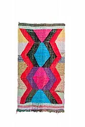 Tapis berbère marocain Boucherouite 125 x 235 cm