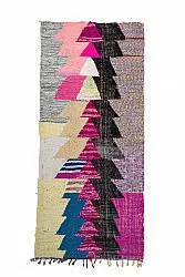 Tapis berbère marocain Boucherouite 125 x 290 cm