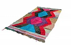 Tapis berbère marocain Boucherouite 125 x 235 cm