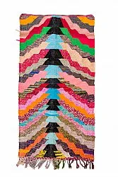 Tapis berbère marocain Boucherouite 125 x 250 cm