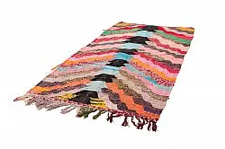Tapis berbère marocain Boucherouite 125 x 250 cm