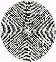 Tapis rond - Brussels Swirl (noir)