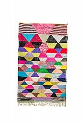 Tapis berbère marocain Boucherouite 165 x 265 cm