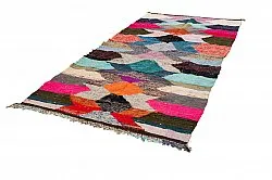 Tapis berbère marocain Boucherouite 145 x 295 cm