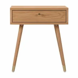 Table de chevet - Prime (chêne/laiton)