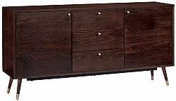 Meuble TV / Commode - Prime (noyer/laiton)