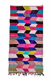 Tapis berbère marocain Boucherouite 150 x 305 cm