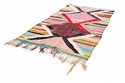 Tapis berbère marocain Boucherouite 135 x 245 cm
