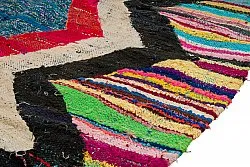 Tapis berbère marocain Boucherouite 125 x 265 cm