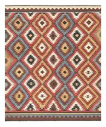 Tapis Oriental - Hazara Kelim Hand Woven - 247 x 288 cm