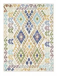 Tapis Oriental - Vegi Kelim Hand Woven - 159 x 200 cm