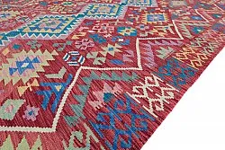 Tapis Oriental - Vegi Kelim Hand Woven - 161 x 243 cm