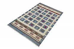 Tapis Oriental - Vegi Kelim Hand Woven - 98 x 151 cm