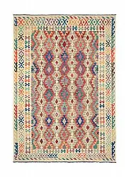 Tapis Oriental - Vegi Kelim Hand Woven - 202 x 293 cm