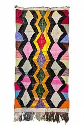 Tapis berbère marocain Boucherouite 150 x 305 cm