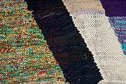Tapis berbère marocain Boucherouite 135 x 255 cm