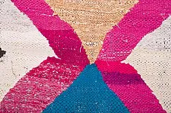 Tapis berbère marocain Boucherouite 120 x 265 cm