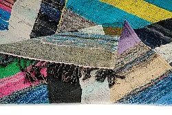 Tapis berbère marocain Boucherouite 130 x 220 cm