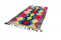 Tapis berbère marocain Boucherouite 140 x 275 cm