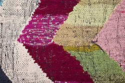 Tapis berbère marocain Boucherouite 130 x 240 cm