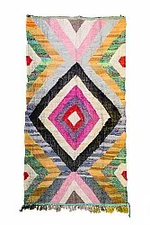 Tapis berbère marocain Boucherouite 155 x 285 cm