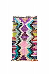 Tapis berbère marocain Boucherouite 130 x 235 cm