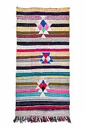 Tapis berbère marocain Boucherouite 145 x 295 cm