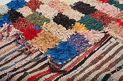 Tapis berbère marocain Boucherouite 280 x 155 cm