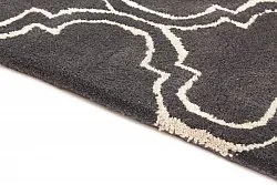Tapis en laine - Korinth (gris foncé)