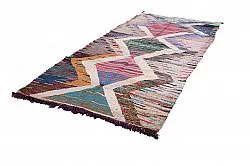 Tapis berbère marocain Boucherouite 145 x 310 cm