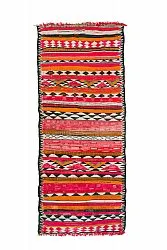 Tapis berbère marocain Boucherouite 150 x 365 cm