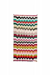 Tapis berbère marocain Boucherouite 120 x 235 cm