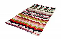 Tapis berbère marocain Boucherouite 120 x 235 cm