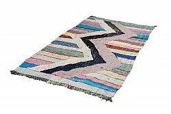 Tapis berbère marocain Boucherouite 130 x 230 cm