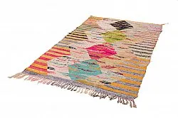 Tapis berbère marocain Boucherouite 140 x 250 cm