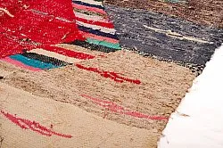 Tapis berbère marocain Boucherouite 125 x 240 cm