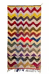 Tapis berbère marocain Boucherouite 150 x 285 cm