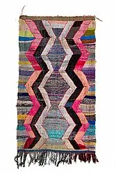 Tapis berbère marocain Boucherouite 150 x 260 cm