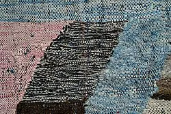 Tapis berbère marocain Boucherouite 140 x 255 cm