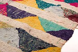 Tapis berbère marocain Boucherouite 145 x 330 cm